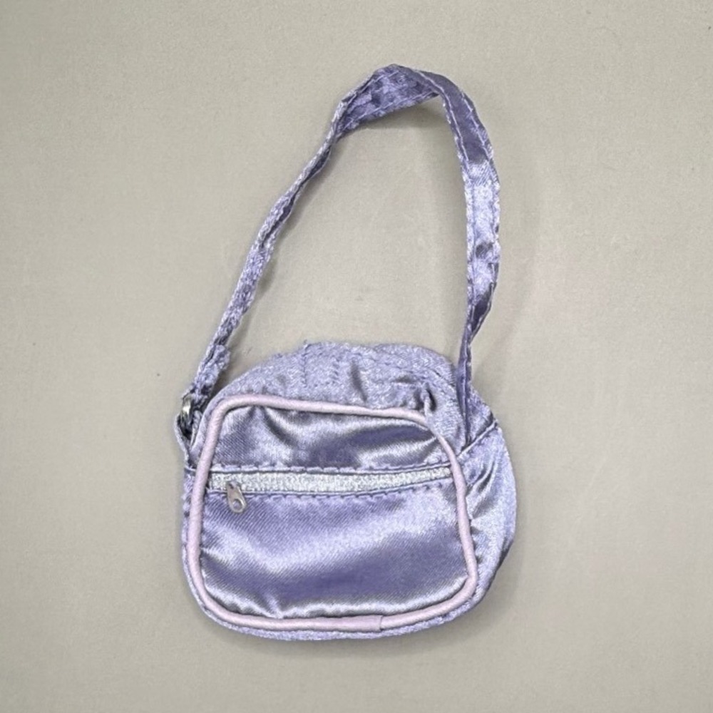Bratz Dana Wintertime Wonderland Purple Satin Doll Bag Purse Accessory 2003